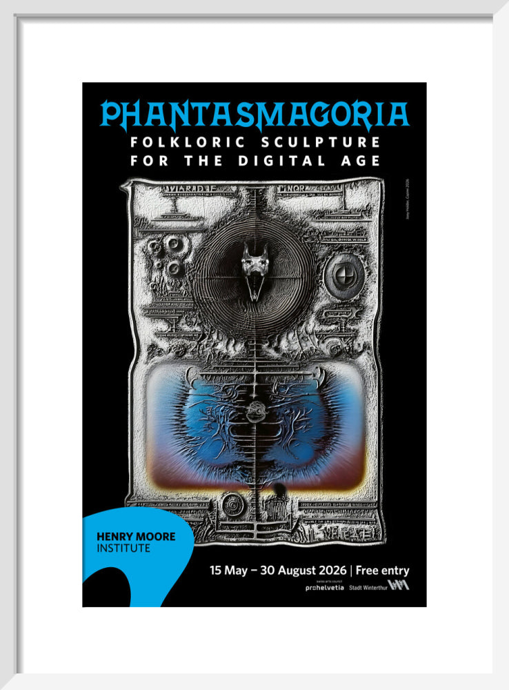 Phantasmagoria: Folkloric Sculpture for the Digital Age poster (art print, small, white)
