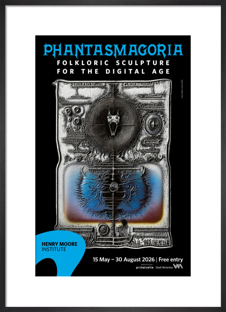 Phantasmagoria: Folkloric Sculpture for the Digital Age poster (art print, medium, black)