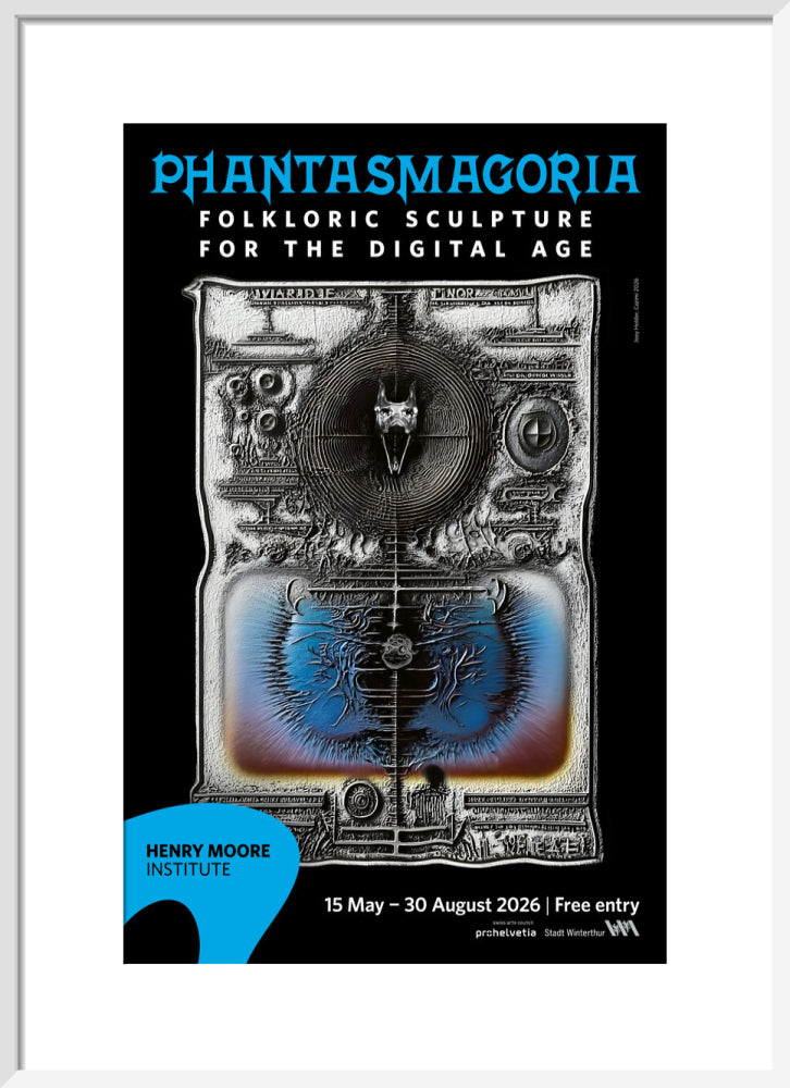 Phantasmagoria: Folkloric Sculpture for the Digital Age poster (art print, medium, white)