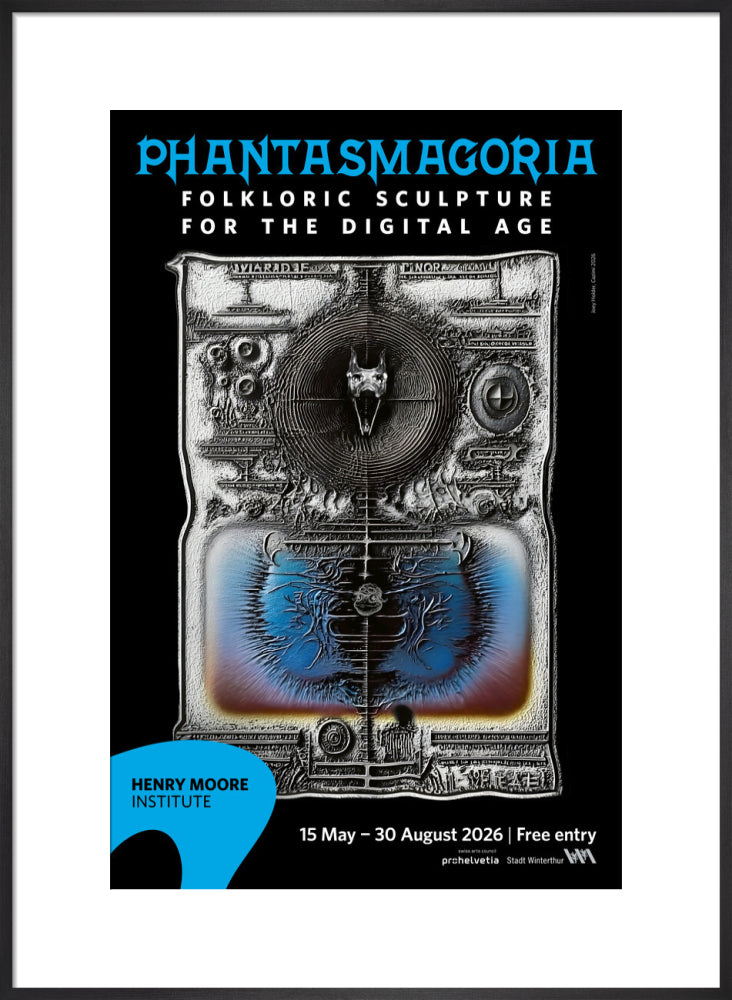 Phantasmagoria: Folkloric Sculpture for the Digital Age poster (art print, large, black)