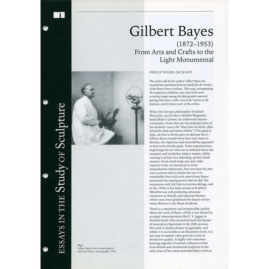 Gilbert Bayes (1872-1953): From Arts and Crafts to the Light Monumental (No. 23)