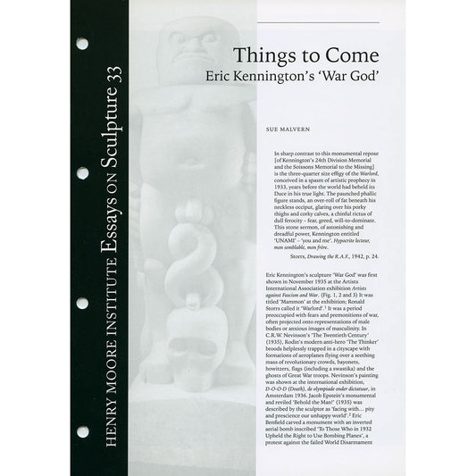 Things to Come: Eric Kennington's War God (No. 33)