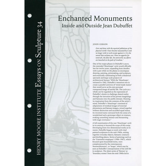 Enchanted Monuments: Inside and Outside Jean Dubuffet (No. 34)