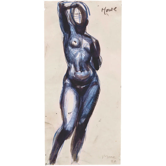 Standing Nude Girl, One Arm Raised