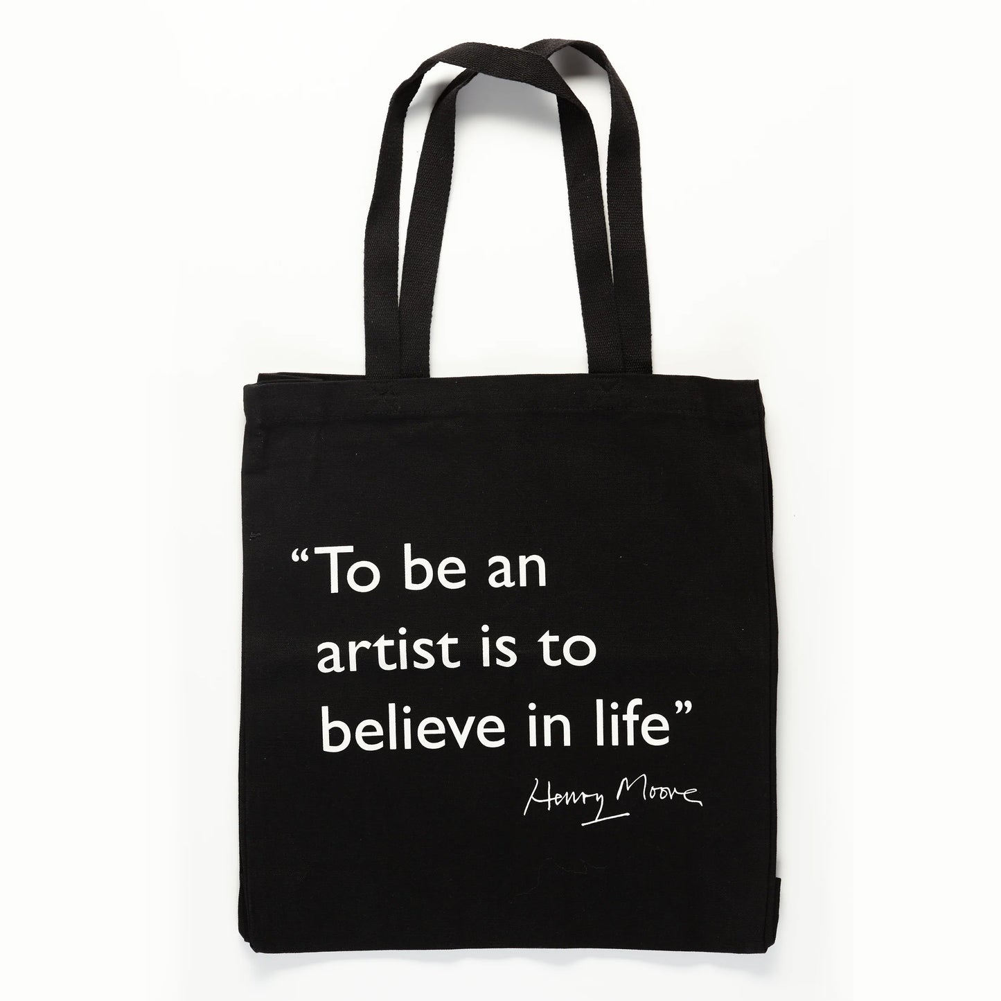 Henry Moore Quote Tote Bag (black)