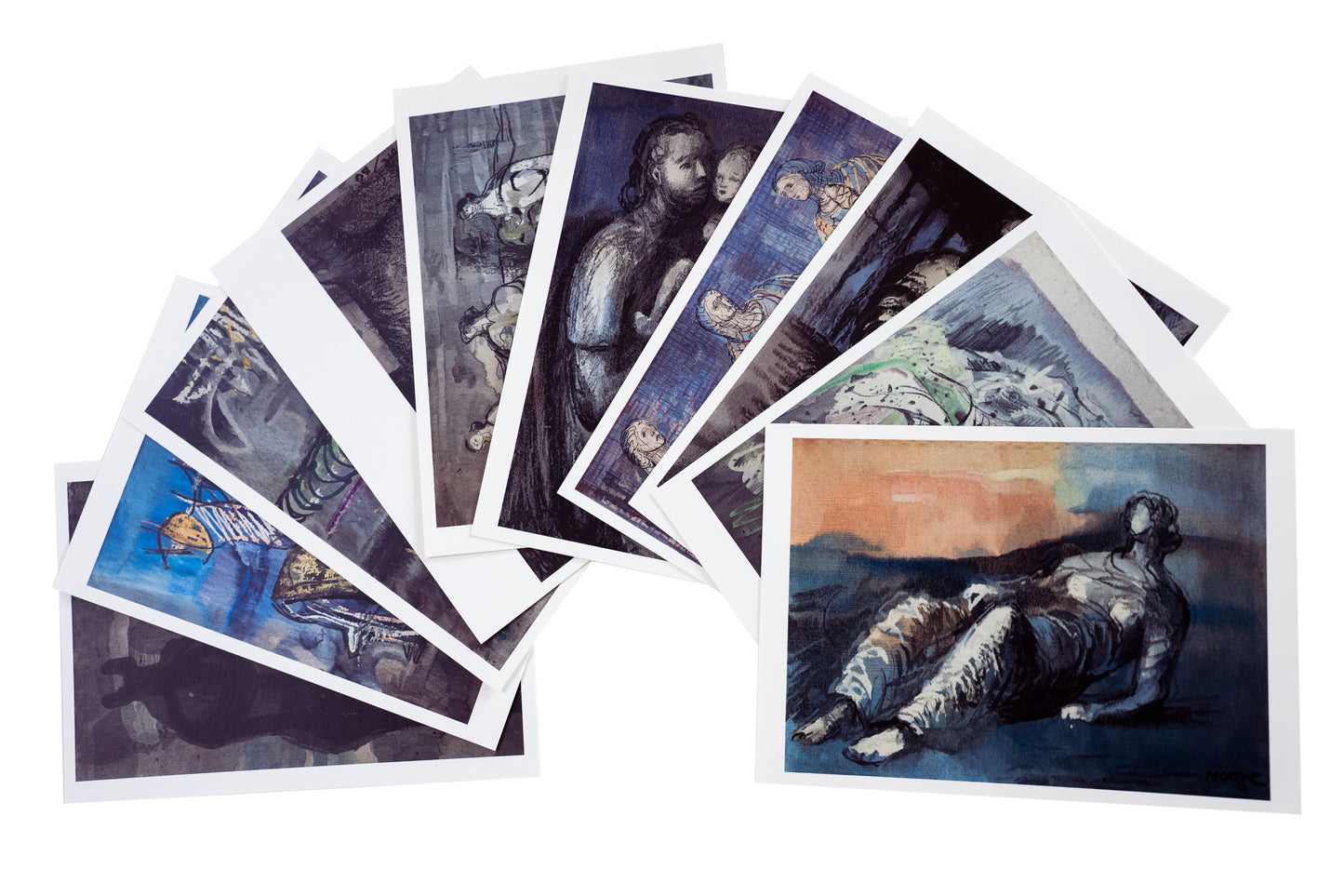 Postcard pack featuring Moore's Tapestries