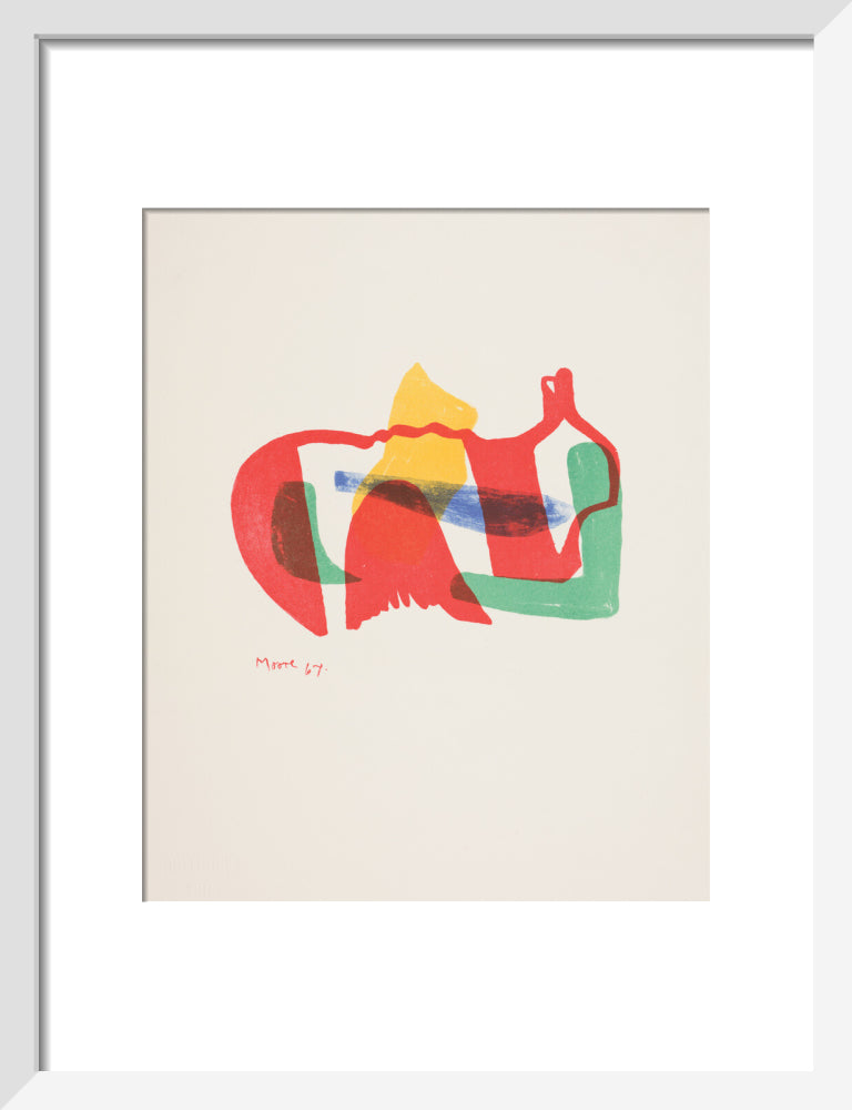 Multicoloured Reclining Figure