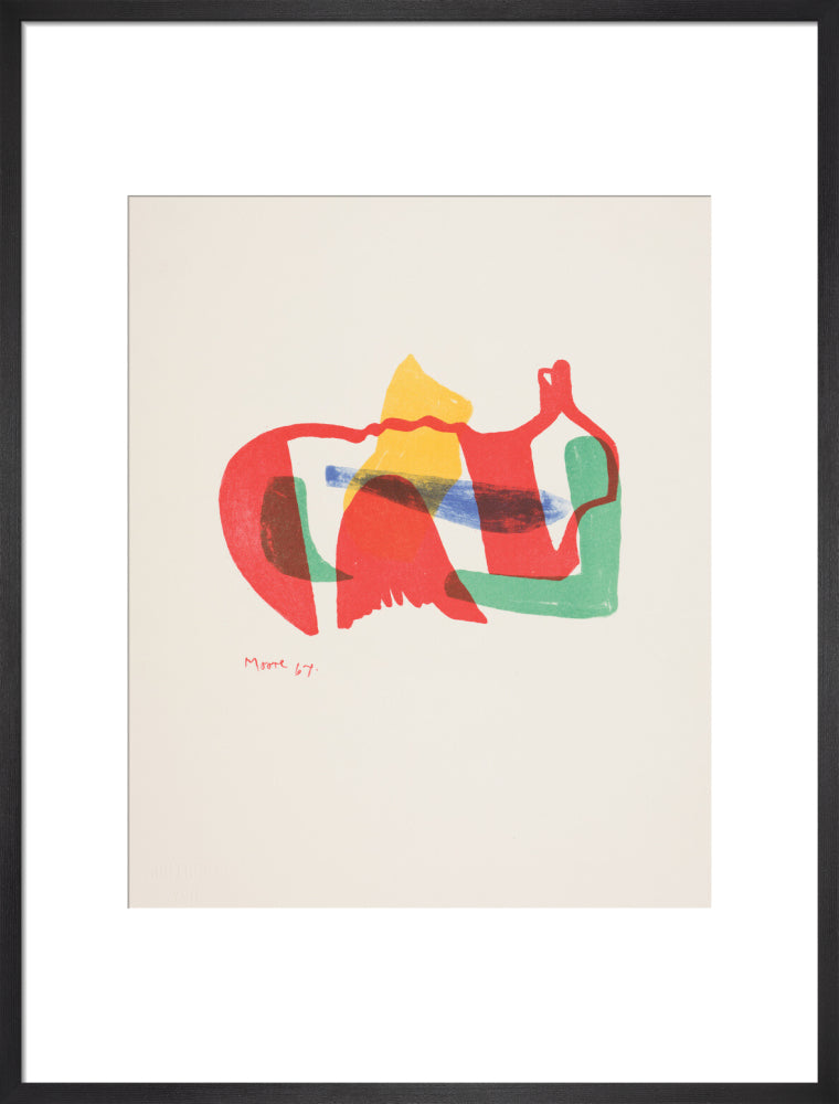 Multicoloured Reclining Figure
