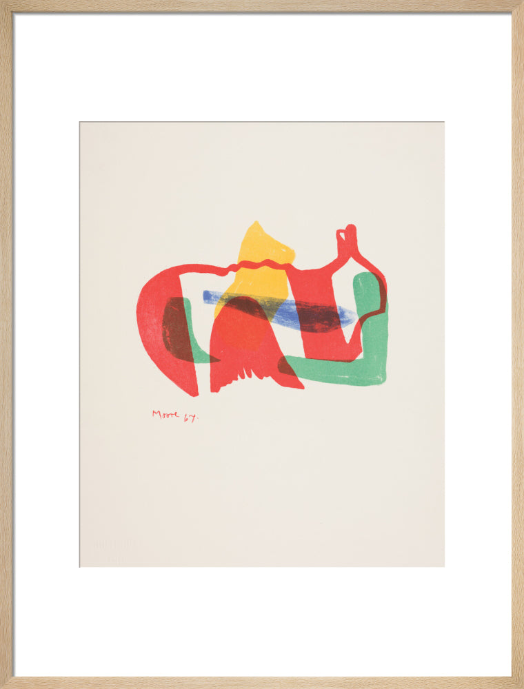 Multicoloured Reclining Figure